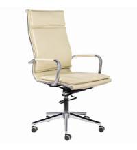 Кресло офисное  PREMIUM "Kayman EX-532", экокожа, хром, бежевое