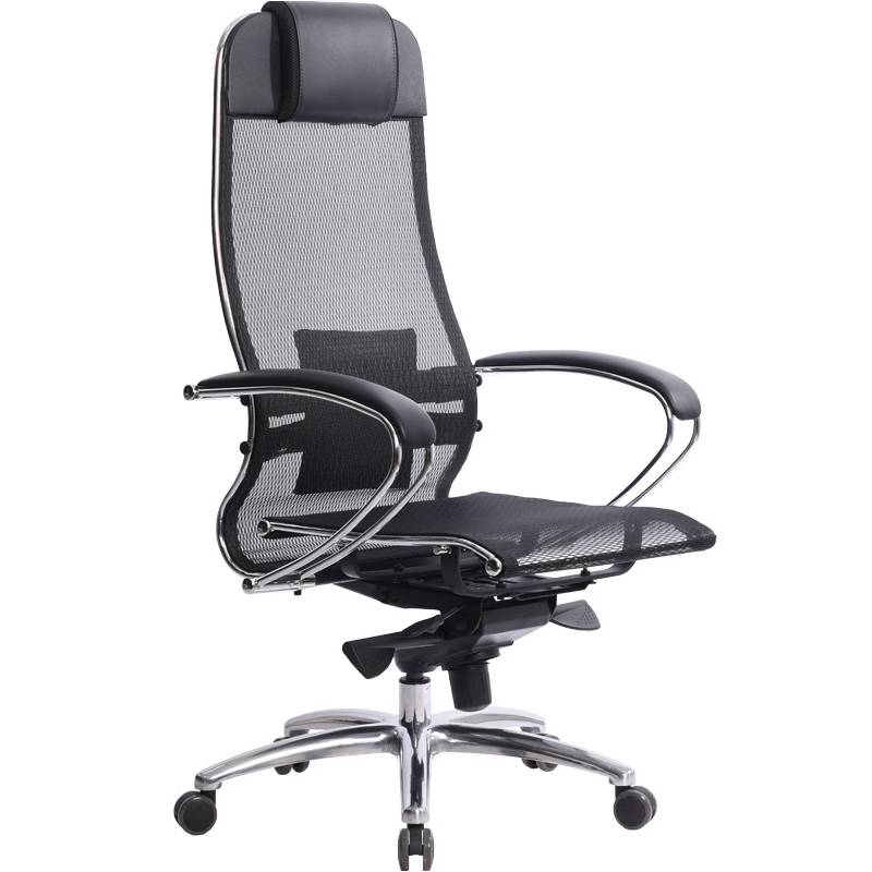 Кресло руководителя Samurai S-1.03 черный (хром) главное фото