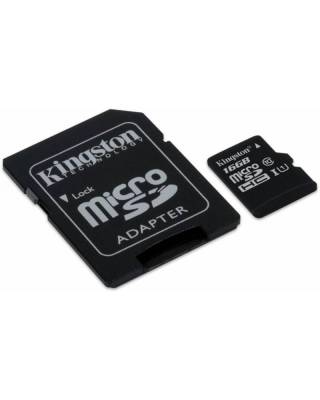 Флеш карта microSDHC 16Gb Class10 Kingston SDCIT/16GB + adapter