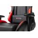 Кресло игровое Бюрократ VIKING 5 AERO RED черный/красный искусственная кожа. Фото товара с разных ракурсов.