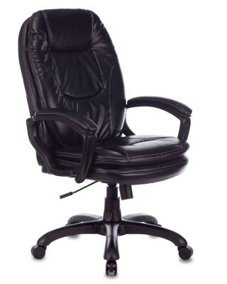 Кресло руководителя Бюрократ CH-868N черный Leather Venge Black искусственная кожа крестовина пластик