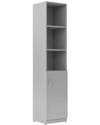Шкаф колонка с глухой малой дверью SR-5U.5(R) Серый 386х375х1815