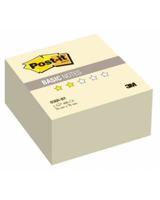 Блок самоклеящийся бумажный 3M Post-it Basic 7100041089 76x76мм 400лист. желтый