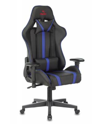 Кресло игровое геймерское Бюрократ VIKING ZOMBIE A4 BL черный/синий искусственная кожа