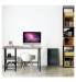 Стол на металлокаркасе BRABIX LOFT CD-006, 1200х500х730 мм, 2 полки, цвет морёный дуб, 641224. Фото товара с разных ракурсов.