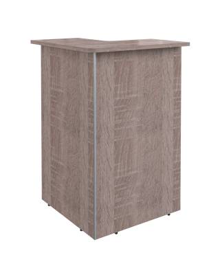 Стойка рецепция угловая DMC 88(L) Дуб Сонома 800х800х1200 