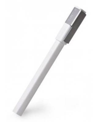 Ручка-роллер Moleskine CLASSIC PLUS 0.7мм прямоугол. белый черные чернила блистер