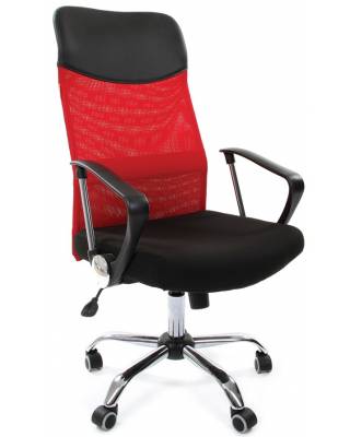 Офисное кресло Chairman 610 Россия 15-21 черный + TW красный