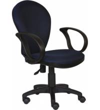 Кресло бюрократ СН 687 ( темно-синяя ткань JP)