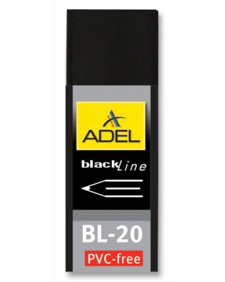 Ластик Adel BLACKLINE 227-0789-000 60x22x12мм каучук черный индивидуальная картонная упаковка + пленка