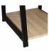Стол на металлокаркасе BRABIX LOFT CD-006,1200х500х730 мм,, 2 полки, цвет дуб натуральный, 641226. Фото товара с разных ракурсов.
