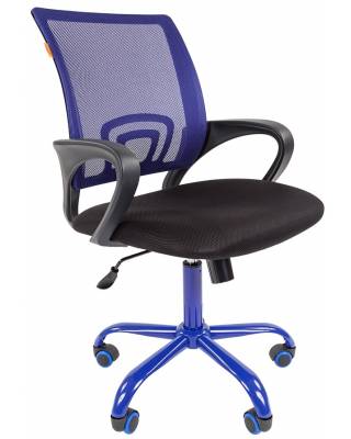 Кресло chairman 696_Cmet (черно-синее)