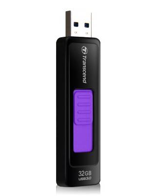 Флеш Диск Transcend 32Gb Jetflash 760 TS32GJF760 USB3.0 черный/фиолетовый