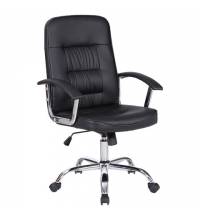 Кресло  "Bit EX-550", хром, экокожа, черное, 531838