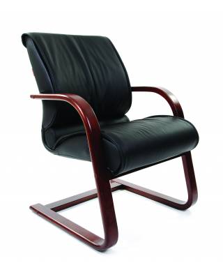 Офисное кресло Chairman 445 Россия WD кожа черная