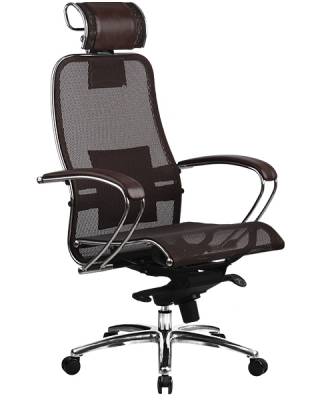 Кресло руководителя Samurai S-2.02 коричневое