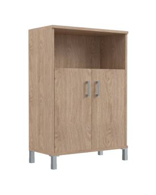 Шкаф средний с глухими малыми дверьми B 420.2 Дуб Девон 900х450х1286  главное фото