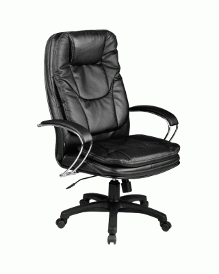 Кресло руководителя LK-11PL (Черная перфорированная кожа) №721