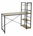 Стол на металлокаркасе BRABIX LOFT CD-005,1200х520х1200 мм, 3 полки, цвет дуб натуральный, 641223. Фото товара с разных ракурсов.
