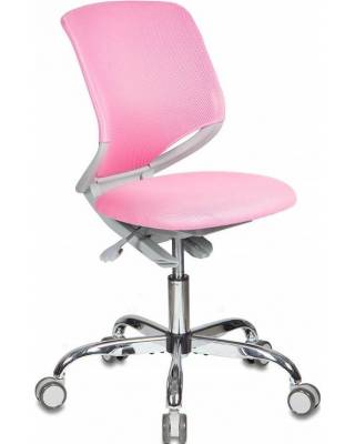 Детское кресло бюрократ KD-7 (Розовое, ткань TW)