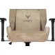 Кресло игровое Knight N1 Fabric бежевый Light-21 с подголов. крестов. металл. Фото товара с разных ракурсов.