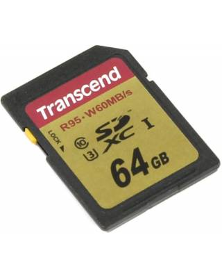 Флеш карта SDXC 64Gb Class10 Transcend TS64GSDU3 Ultimate