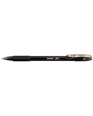 Ручка шариковая Zebra Z-1 COLOUR (C-BA26-ZA-BK) 0.7мм черный