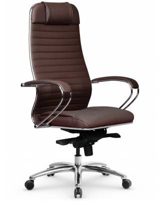 Кресло руководителя Samurai KL-1.04 (коричневая кожа)