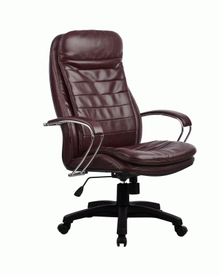 Кресло руководителя LK-3PL (Бордовая перфорированная кожа) №722