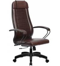 Кресло руководителя МЕТТА Комплект 28 пластик коричневое (перфорированная кожа)
