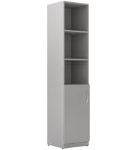 Шкаф колонка с глухой малой дверью SR-5U.5(L) Серый 386х375х1815
