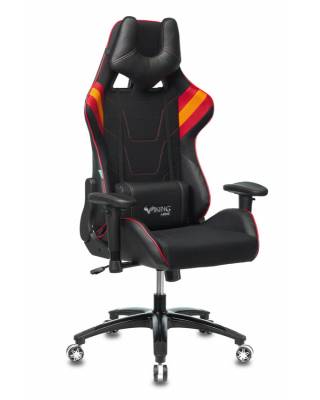 Кресло игровое геймерское Бюрократ VIKING 4 AERO RED две подушки черный/красный искусст.кожа/ткань