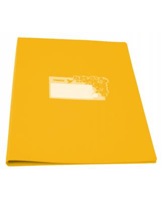 Папка метал.зажим Бюрократ Tropic -TR07CYEL A4 пластик 0.7мм желтый