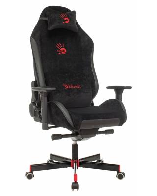 Кресло игровое A4Tech Bloody GC-450 черный текстиль/эко.кожа с подголов. крестов. металл черный главное фото