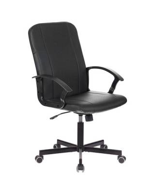Кресло офисное  "Simple EX-521", компактная упаковка, экокожа, черное, 532103
