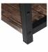 Стол на металлокаркасе BRABIX LOFT CD-005, 1200х520х1200 мм, 3 полки, цвет морёный дуб, 641221. Фото товара с разных ракурсов.