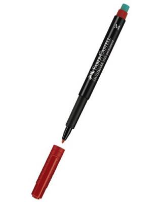 Ручка капиллярная Faber-Castell Multimark (152521) 1.0мм красные чернила