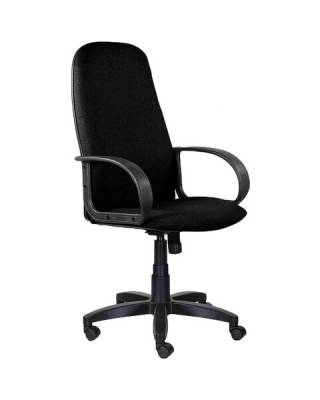 Купить Кресло офисное "Praktik EX-279", ткань/кожзам, черное, 532017 в Челябинске