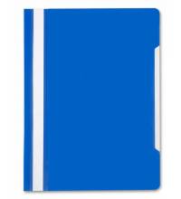 Папка-скоросшиватель Бюрократ -PS20BLUE A4 прозрач.верх.лист пластик синий