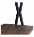Стол на металлокаркасе BRABIX LOFT CD-004, 1200х535х1110 мм, 3 полки, цвет морёный дуб, 641218. Фото товара с разных ракурсов.