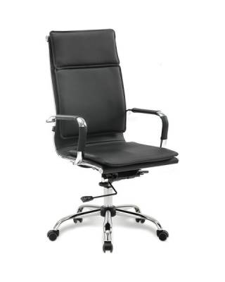 Кресло офисное  "Cube EX-523", экокожа, хром, черное, 531946