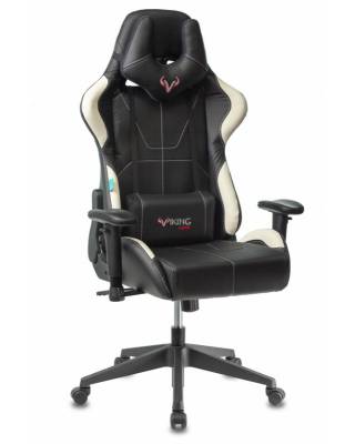 Кресло игровое геймерское Бюрократ VIKING 5 AERO WHITE черный/белый искусственная кожа
