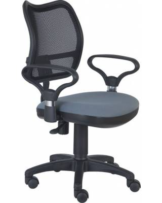 Кресло бюрократ СН-799 (черно-серое)