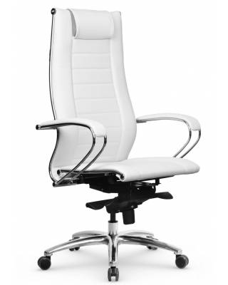 Кресло руководителя Samurai Lux 2 (белая перфорированная кожа)
