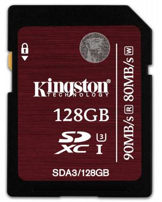 Флеш карта SDXC 128Gb Class10 Kingston SDA3/128GB w/o adapter