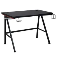 Стол на металлокаркасе BRABIX TECH GT-001 (ш1000*г600*в765мм), черный, 641857