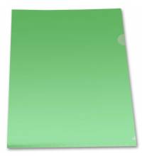 Папка-уголок Бюрократ Economy -E100GRN тисненый A4 пластик 0.10мм зеленый