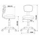 Кресло детское Бюрократ CH-W299/PK/TW-13A спинка сетка розовый TW-06A TW-13A (пластик белый). Фото товара с разных ракурсов.
