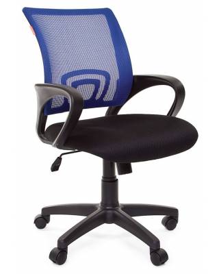Кресло chairman 696 (черно-синее)