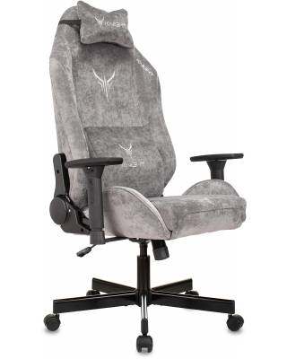 Кресло игровое Knight N1 Fabric серый Light-19 с подголов. крестов. металл главное фото